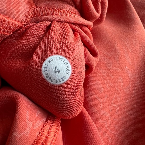 Lululemon Wunder Train High Rise Short 8" Crunch Warm Coral - Picture 3 of 3